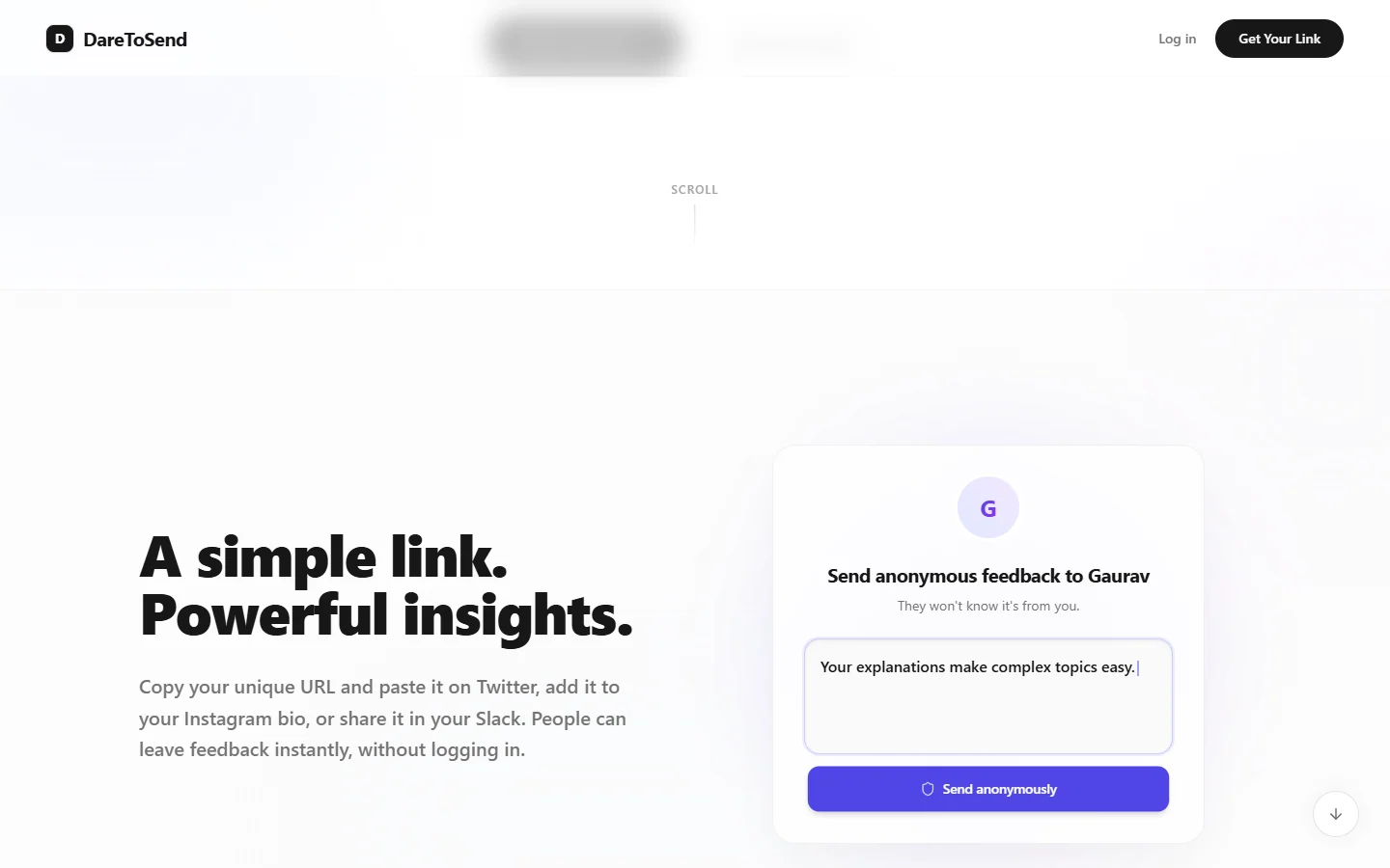 DareToSend — Moderation-First Anonymous Feedback Platform preview screenshot 2