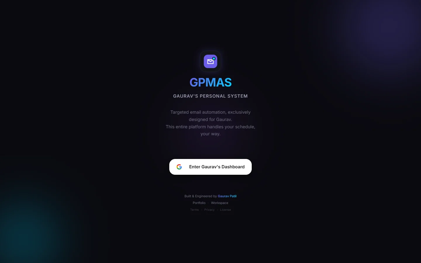 GPMAS — Smart Mail Scheduling & Automation System preview screenshot 1
