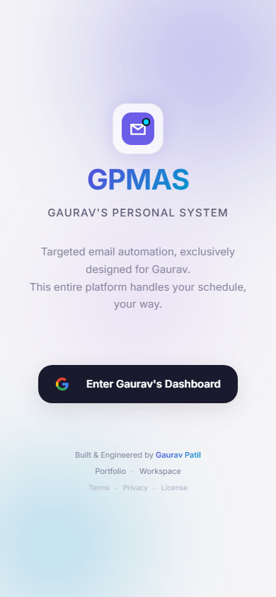 GPMAS — Smart Mail Scheduling & Automation preview screenshot (light) 4