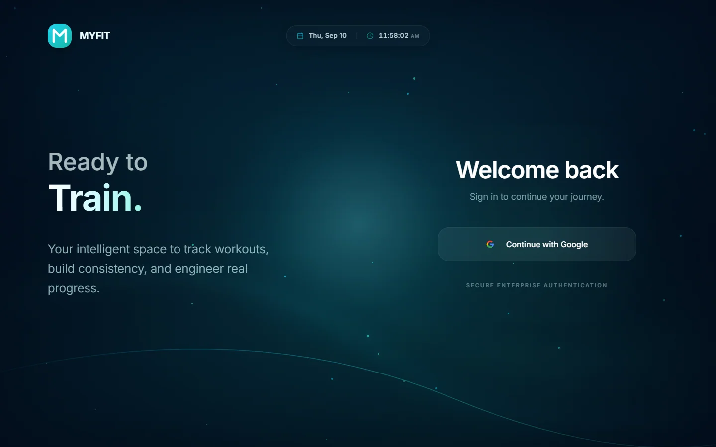MyFit — Intelligent Workout & Fitness Suite preview screenshot 1